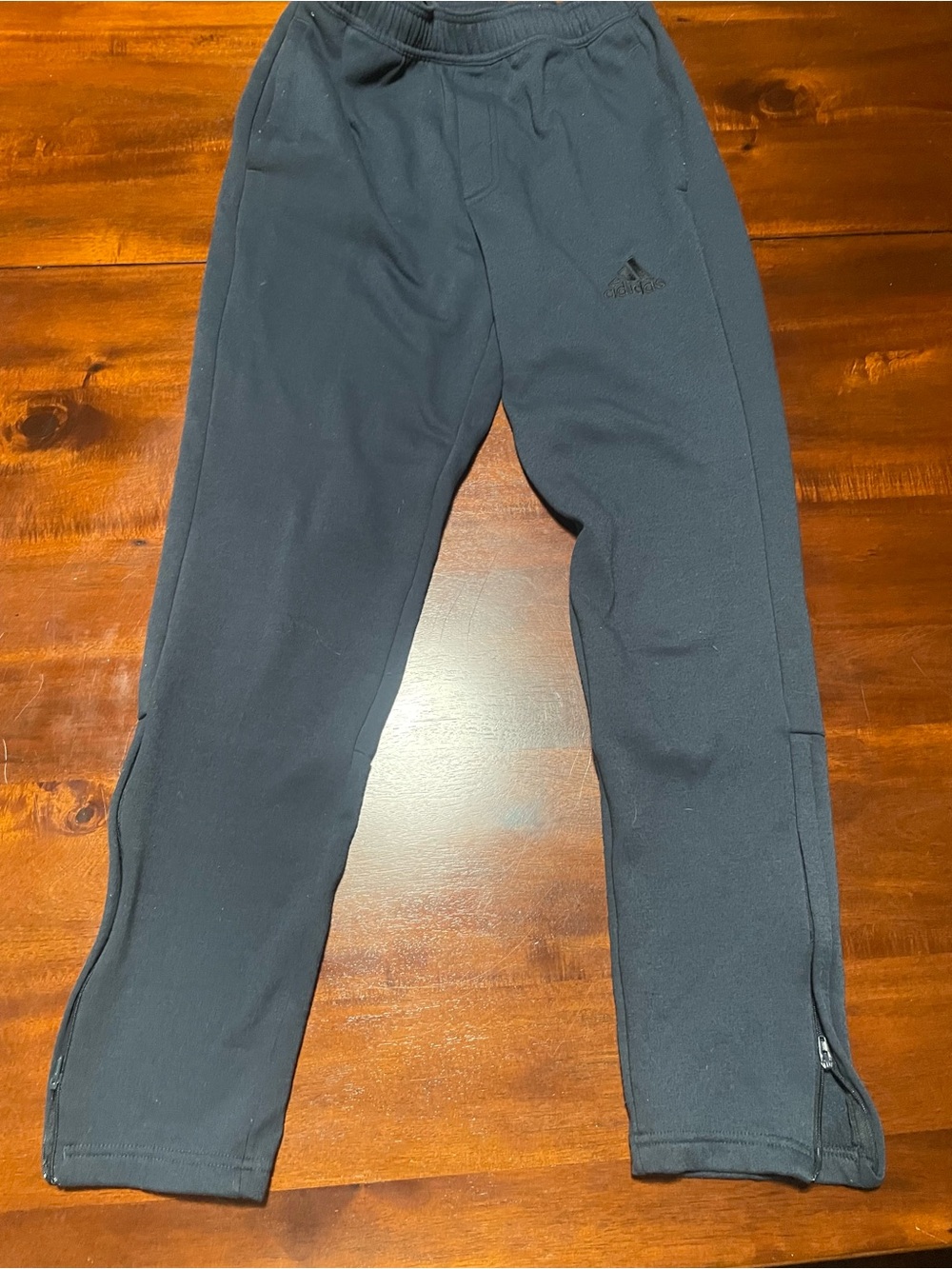 adidas navy  Slim Track Pants with Ankle Zips